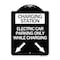 Signmission Charging Station Electric Car Parking Only While Charging with Left and Right Down Po, BW-1824-24282 A-DES-BW-1824-24282 - alternate 1